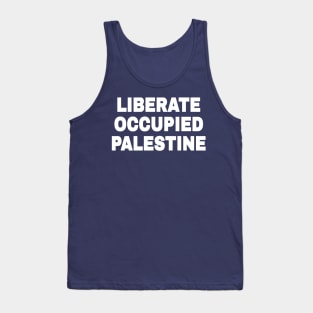 LIBERATE OCCUPIED PALESTINE - Watermelon Folding Chair - Double-sided Tank Top